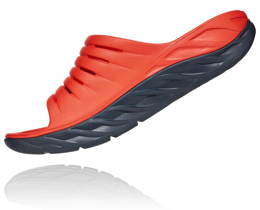 Chanclas Hoka One One Hombre - Ora Recovery - Rojas - WQE904652